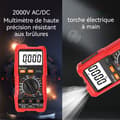 Miniatyrbild 4 av 4: INN Digital multimeter Hög noggrannhet 2000V Tråduppskattning utan brand Temperaturmätning Spänningsdetektering NVC