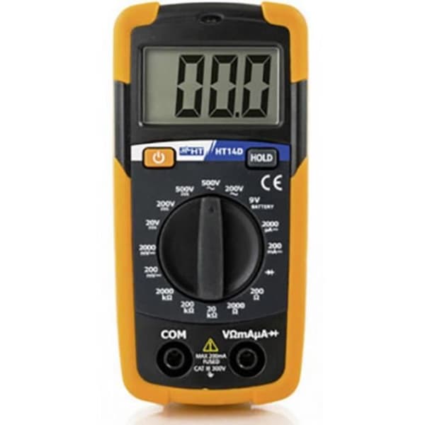 HT Instruments HT14D 1010160 digital multimeter CAT II 600 V, CAT III 300 V Display (antal): 2000 1 st (s)
