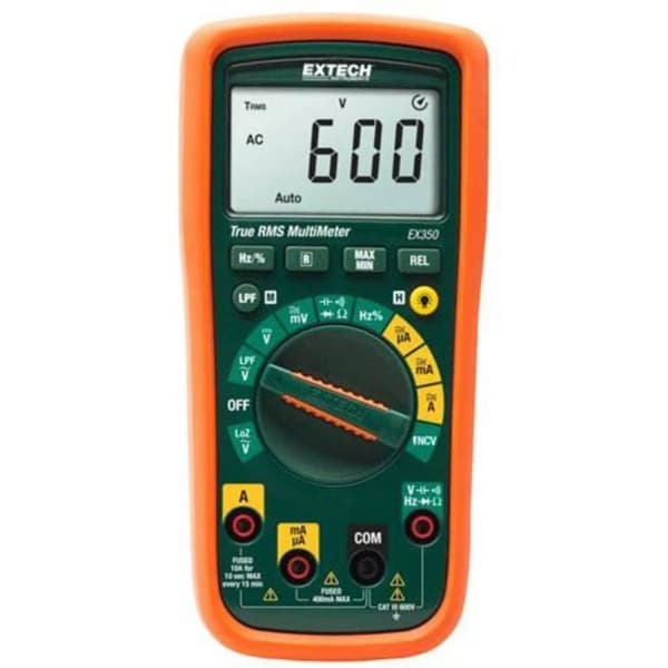 Extech EX350 EX350 digital CAT III 600 V multimeter Display (räknas): 4000 1 st (s)
