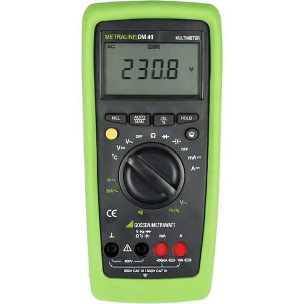 Gossen Metrawatt METRALINE DM 41 M192A digital multimeter CAT III 600 V, CAT IV 300 V Display (antal räkningar): 40