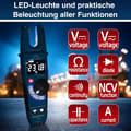 Miniatyrbild 3 av 4: PeakTech 1700 - TRUE RMS Strömtång 200 A AC Spänningsdetektor med LCD-display
