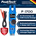Miniatyrbild 2 av 4: PeakTech 1700 - TRUE RMS Strömtång 200 A AC Spänningsdetektor med LCD-display