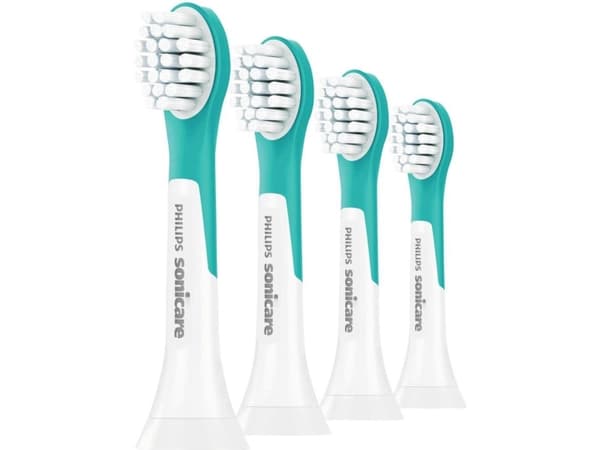 Philips Sonicare For Kids HX6034 - Extra tandborsthuvud - till tandborste - suprfräscht blå (paket om 4)