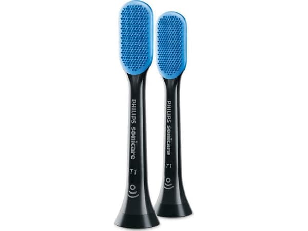 Philips Sonicare TongueCare+ HX8072 - Extra tandborsthuvud - till tandborste - svart (paket om 2)