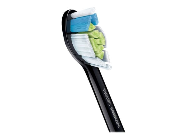 Philips Sonicare W2 Optimal White HX6062 standard - Extra tandborsthuvud - till tandborste - svart (paket om 2) - för Sonicare 2 Series; Sonicare Dia