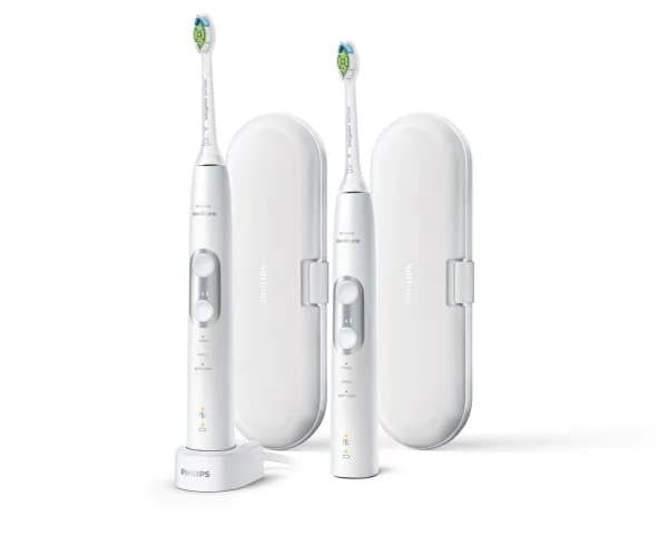 Philips Sonicare ProtectiveClean 6100 HX6877 - sladdlös - vitt/silver