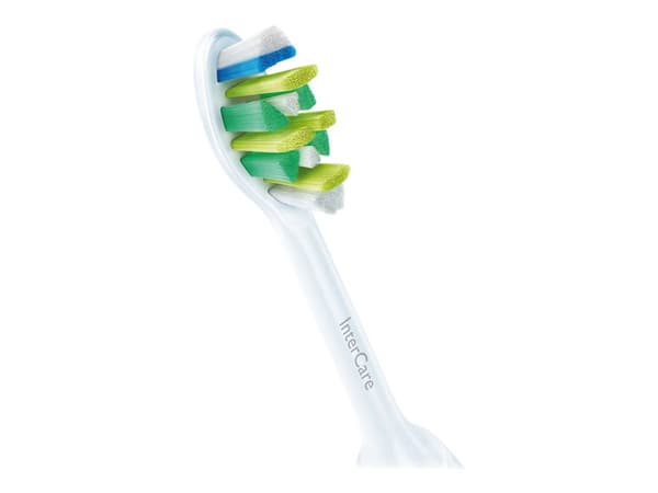 Philips Sonicare i HX9002 InterCare - Ekstra tannbørstehode - for tannbørste - hvit (pakke med 2)