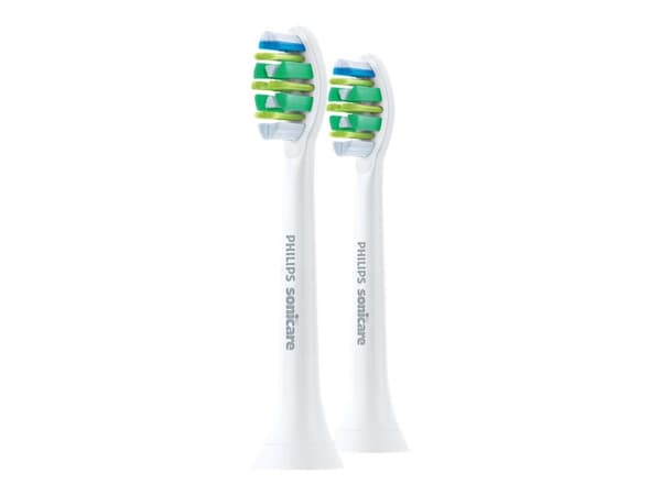 Philips Sonicare i HX9002 InterCare - Ekstra tannbørstehode - for tannbørste - hvit (pakke med 2)