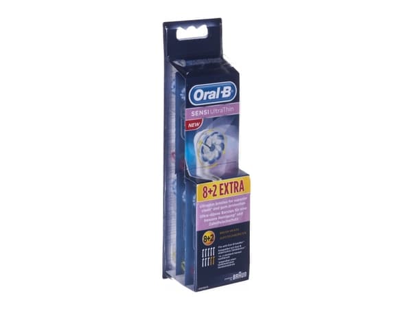 Oral-B Sensi UltraThin EB6082, 10 kpl, Valkoinen, 3 kuukautta, Saksa, Genius, Triumph, SmartSeries, PRO, Vitality (except for Vitality Sonic), bliste
