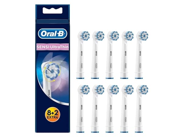 Oral-B Sensi UltraThin EB6082, 10 kpl, Valkoinen, 3 kuukautta, Saksa, Genius, Triumph, SmartSeries, PRO, Vitality (except for Vitality Sonic), bliste