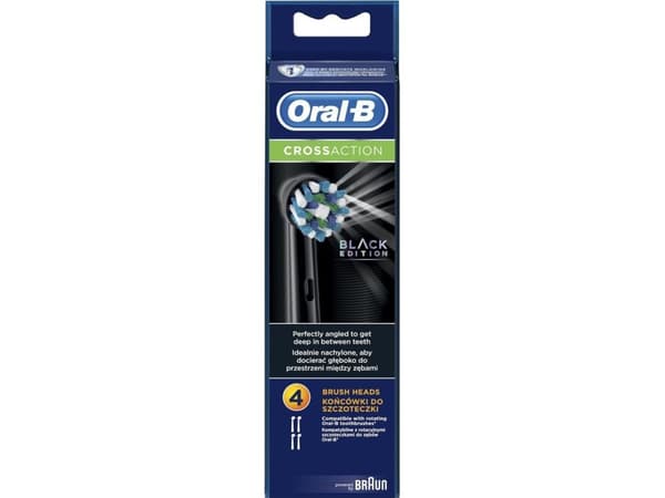 BRAUN ORAL-B EB50-4 CrossAction Black Edition, 4 stk