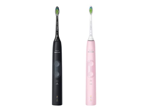 Philips 4500 series HX6830/35, Aikuinen, Sonic-hammasharja, Päivittäinen käyttö, Valkaisu, 62000 liikettä minuutissa, Harmaa, Vaaleanpunainen, 2 min