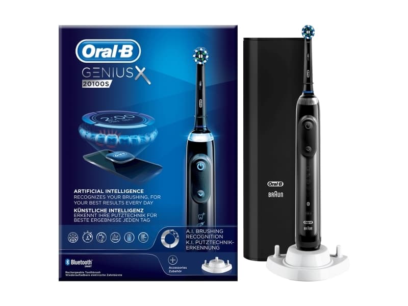 Oral-B Genius X 20100S Voksen Roterende Tannbørste Sort