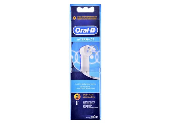 Oral-B IP 17-2 Interspace - Extra tandborsthuvud - till tandborste - för ProfessionalCare; ProfessionalCare OxyJet; Sonic Complete; Triumph 4000; 500