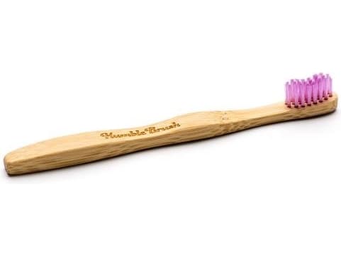 Humble Brush Humble Brush, Bamboo toothbrush for kids, UltraSoft, pink - HBR00242