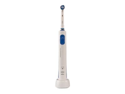 Oral-B PRO 600 Cross Action - BOX Voksen Roterende vibrerende Tannbørste Blå, Hvit