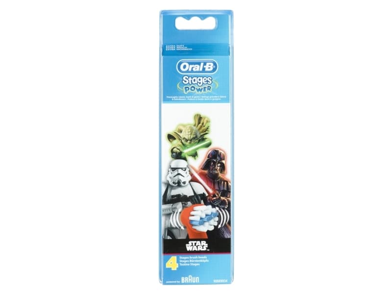 Oral-B Electric Toothbrush Heads, Star wars EB10S-4 Heads, For kids, Number of brush heads included 4