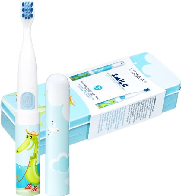Vitammy Smile Krokodil tandborste Blå