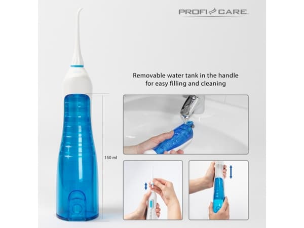 ProfiCare PC-MD 3026 A - Mundusch - sladdlös - vit / blå