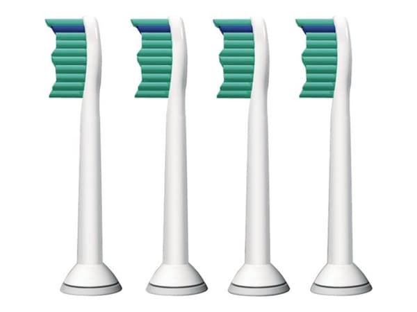 Philips Sonicare ProResults Normaalit Sonic-harjaspäät, 4 kpl, 4 kpl, Valkoinen, Keskikokoinen, BPA-Free, FlexCare+, FlexCare, HealthyWhite, HydroCle