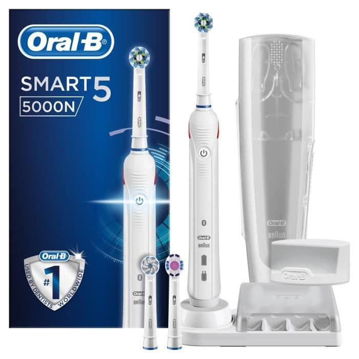 Oral-B Smart 5 5000N elektrisk tandbørste af BRAUN - Hvid