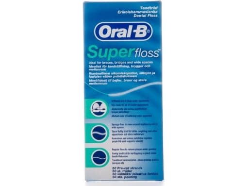 Oral-B Super Floss hammaslanka siltoihin 25m 1kpl Hammaslanka siltoihin 25m 1kpl
