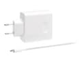 Pikkukuva 2 / 3: Huawei USB-C - Virtalähde - AC 100-240 V - 65 Watt - Eurooppa - valkoinen
