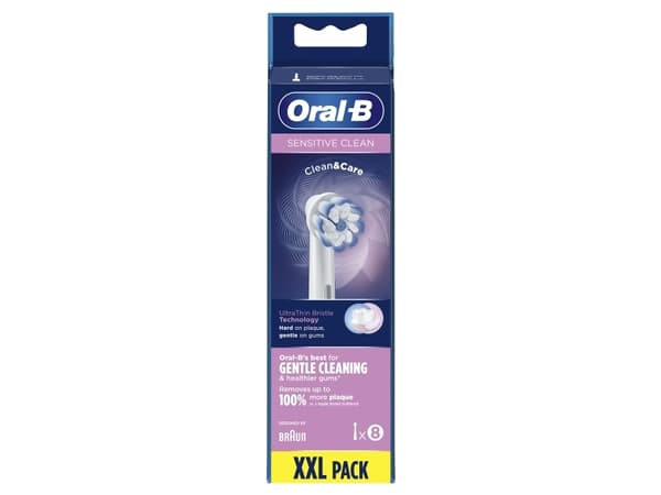 Oral-B Sensitive Clean 80339548 hammasharjan pää 8 kpl Valkoinen