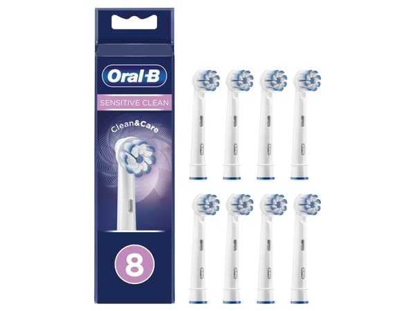 Oral-B Sensitive Clean 80339548 hammasharjan pää 8 kpl Valkoinen