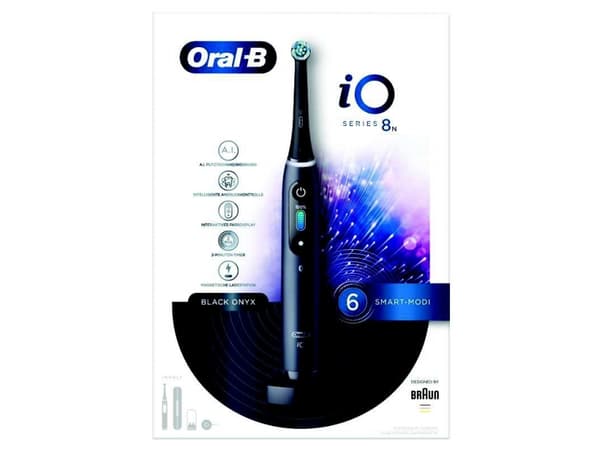 Oral-B iO 4210201363095, Vuxen, Roterande tandborste, Daglig vård, Djuprengöring, Gum omsorg, Känslig, Tandblekning, Svart, Svart, Rund