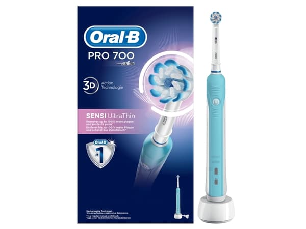 Oral-B Pro 700 Sensitive Clean 157786 Elektrisk tandborste Roterande/oscillerande/pulserande Vit