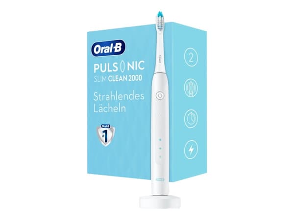 Oral-B Pulsonic Slim Clean 2000 - Tannbørste - grå