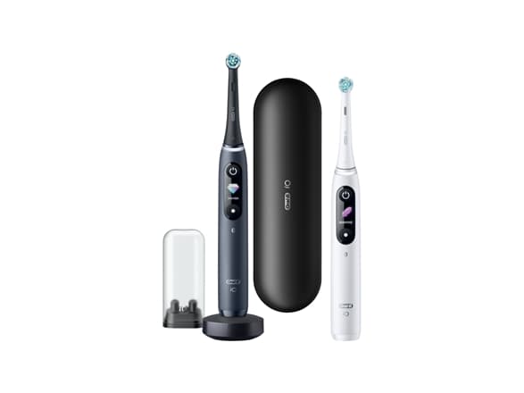 Braun Oral-B iO Series 8 mit 2. Handstück white/black mit 2. Handstück white alabaster/black onyx