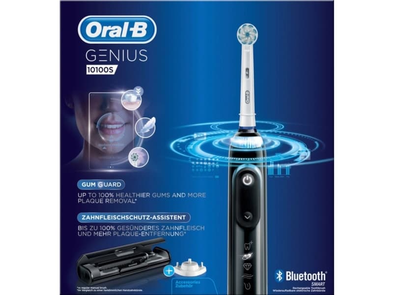 Oral-B 10100S black 10100S black Elektrisk tandbørste Roterende/oscillerende/pulserende Sort