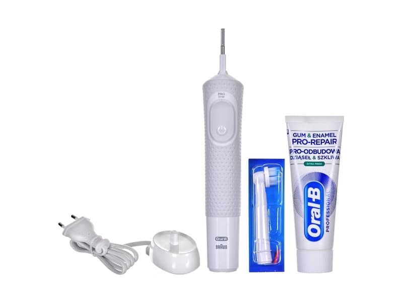 Oral-B Vitality White Sensi UltraThin + 75ml Toothpaste Gum & Enamel Pro-Repair