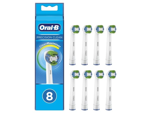 Oral-B Precision Clean 80339358, 8 stykker, Blå, Hvit, 3 måned(er), Tyskland, Oral-B, Alle Oral-B-handvatten, behalve Pulsonic en iO.