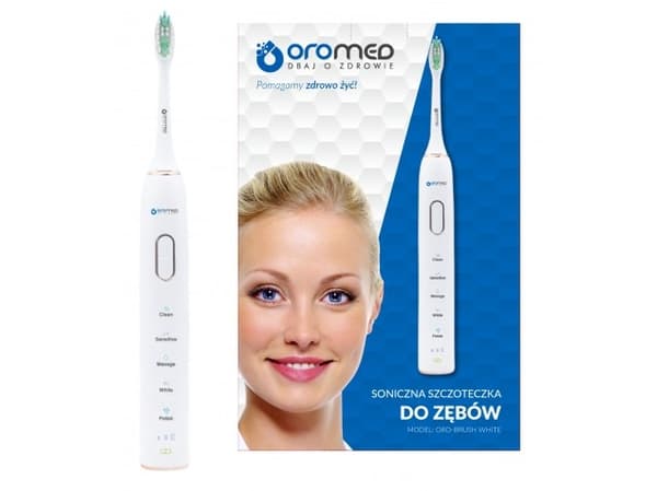 Oromed SONIC BASIC WHITE, 2 styck, Vit, ORO-BRUSH WHITE, ORO-SONIC SARMOCARE, ALFAVISE