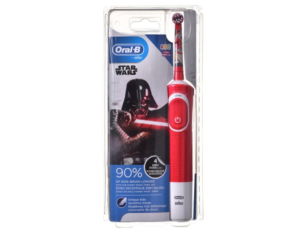 Oral-B Kids Star Wars Barn Sort, Rød