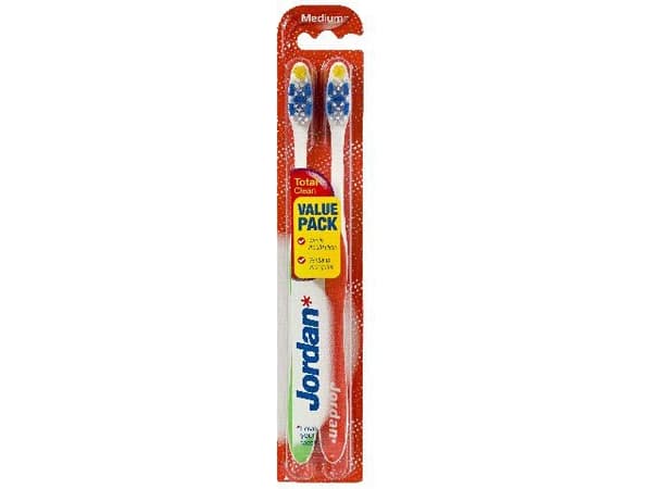 JORDAN_Total Clean Tannbørste Medium 2 stk.