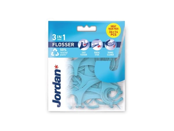JORDAN_Flosser 3in1 hammaslanka 50kpl.