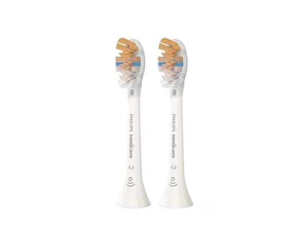 Philips Sonicare A3 Premium All-inOne HX9092 - Extra tandborsthuvud - till tandborste - vit (paket om 2) - för Sonicare DiamondClean HX9391; Sonicare