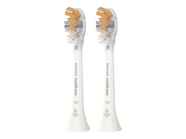 Philips Sonicare A3 Premium Alt-i-ett HX9092 - Ekstra tannbørstehode - for tannbørste - hvit (pakke med 2) - for Sonicare DiamondClean HX9391; Sonica