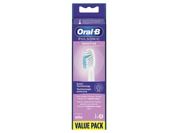 Oral-B Pulsonic Sensitive, 4 kpl, Valkoinen, Oral-B, Pulsonic
