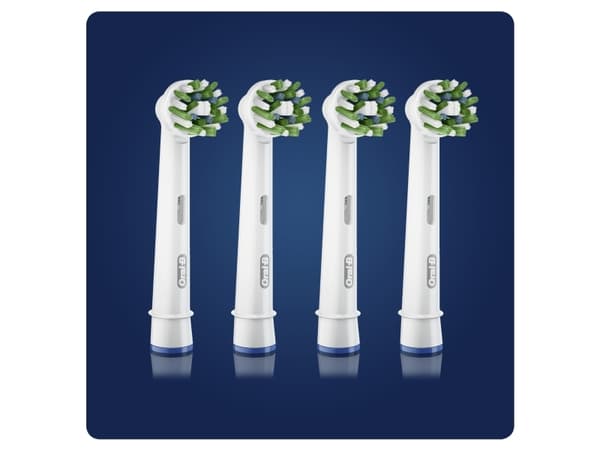Oral-B Crossaction - Med Cleanmaximiser-teknologi - Børstehoder - Pakke med 4