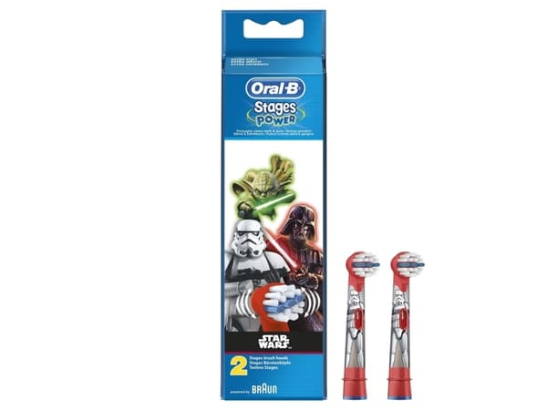Oral-B Stages Power Star Wars - Lisähammasharjan pää - hammasharjaan - useita värejä (2 kpl)