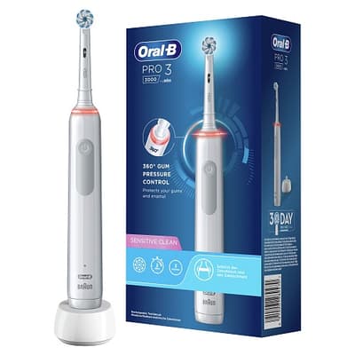 Oral-B Electric Toothbrush Pro3 3000 White Sensitive
