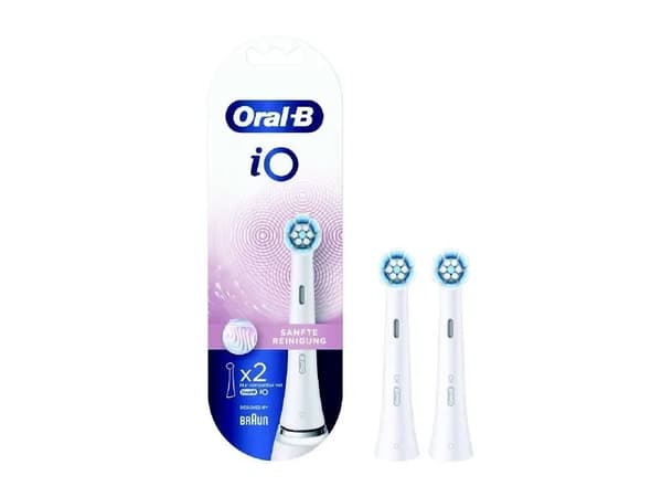 Oral-B iO -sarjan Gentle Care -hammasharjan päät - valkoinen - 2 kpl