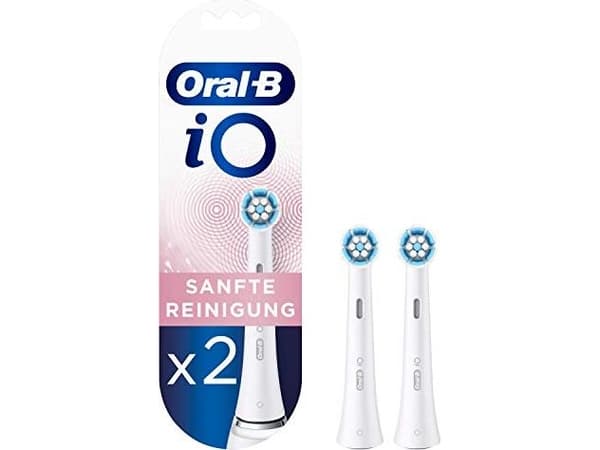 Oral-B iO Series Gentle Care Tannbørstehoveder - Hvit - 2-pakning