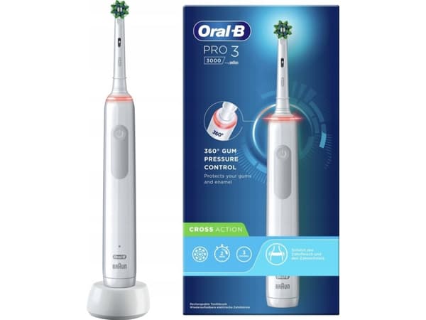 Braun Oral-B TandborstePro 3 3000 Cross Actwhite - Per 3 3000