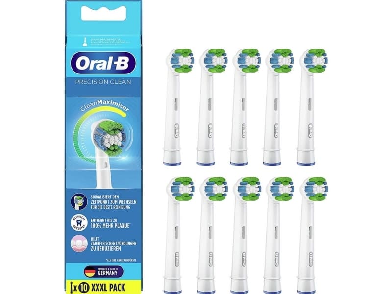 Oral-B Precision Clean Monteringsbørster til elektrisk tandbørste 10 stk Hvid